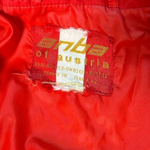 Women’s Anba of Austria Vintage Snow Ski Jacket w/ Flower Detail Made In Austria - Picture 11 of 14